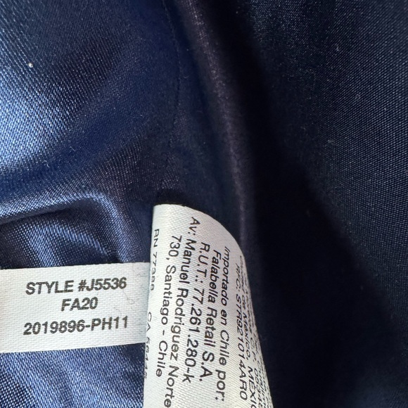 J Crew Pea Coat Women’s Italian Stadium Cloth, Wool, Nello Gori Black Size 6 - Picture 7 of 8